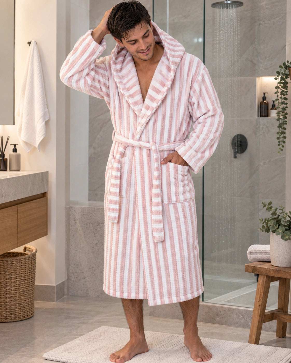 Bata de Baño Premium Élite – Microfibra Ultra Absorbente + Gorro