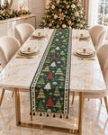 Camino de Mesa Navideño Christmas Forest – Verde
