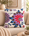 Cojín Decorativo Bordado Floral Modelo Verona