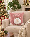 Cojín Decorativo Navideño Santa Blush – Rosado