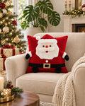 Cojín Decorativo Navideño Santa Claus Classic – Rojo