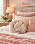 Cojín Nudo Decorativo Soft – Diseño Trenzado