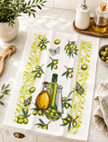 Paño de Cocina 100% Algodón Ultra Absorbente – Diseño Olivas