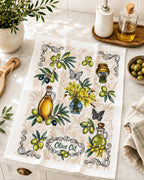 Paño de Cocina 100% Algodón Ultra Absorbente – Diseño Olivas