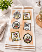 Paño de Cocina 100% Algodón Ultra Absorbente – Diseño Galería de Gatitos