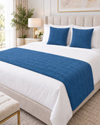 Set Piecera Decorativa + 2 Fundas de Almohada – Modelo Trenza
