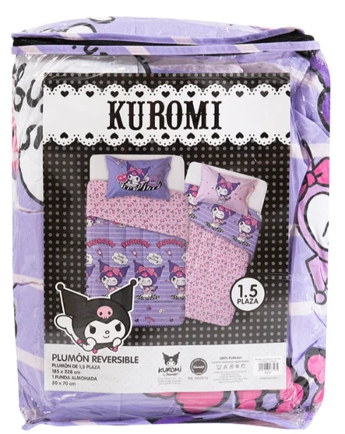 Plumón Infantil Kuromi 1.5 Plazas