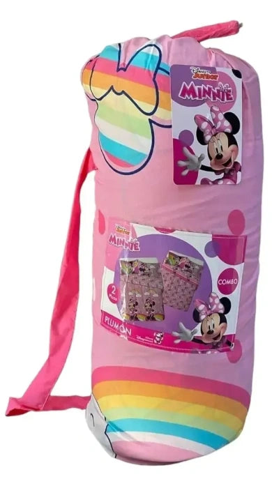 Plumón Infantil Minnie Mouse Rainbow 2 Plazas