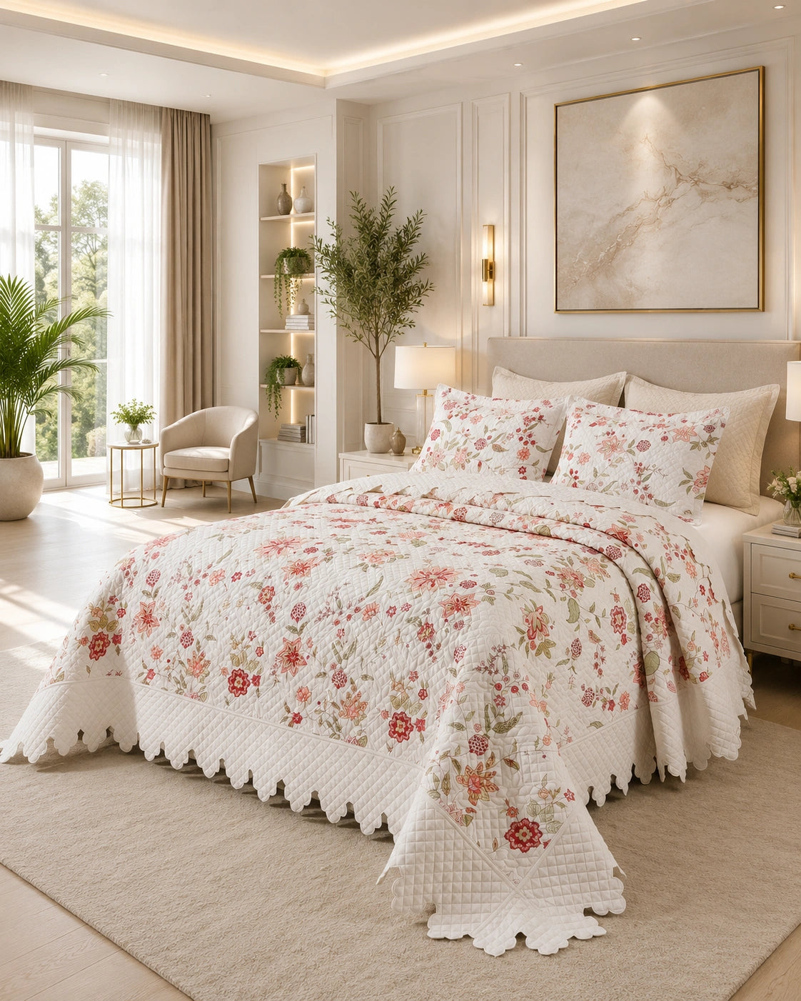 Quilt de Verano 2 plazas Magnolia Garden Mix 5 Piezas