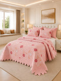 Quilt de Verano King Magnolia Pink Blossom 5 Piezas