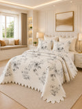 Quilt de Verano King Magnolia Floral Sketch 5 Piezas