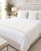Set Piecera Plush + 2 Fundas de Almohada – Modelo Cozy