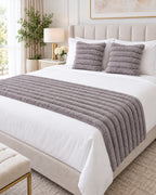 Set Piecera Plush + 2 Fundas de Almohada – Modelo Cozy