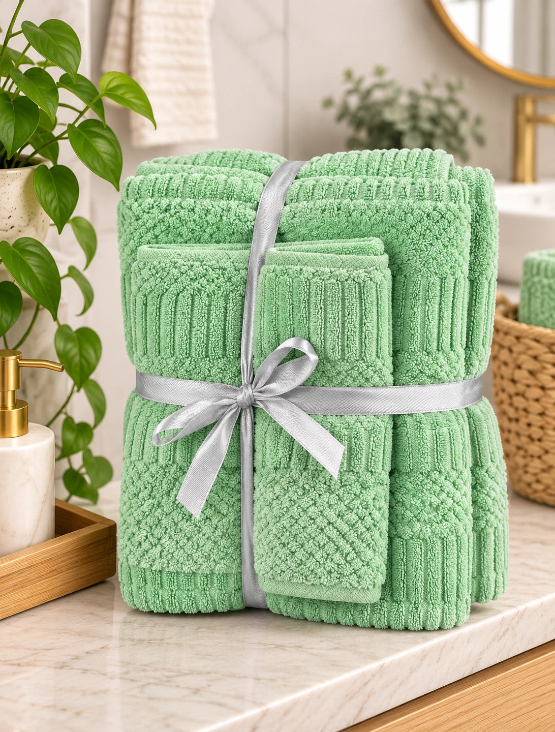 Set Toallas de Baño Microfibra 3 Piezas Ultra Absorbentes
