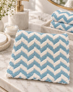 Toalla de Rostro Microfibra Hipoalergénica 30x30 cm – Zigzag