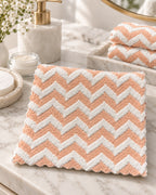 Toalla de Rostro Microfibra Hipoalergénica 30x30 cm – Zigzag