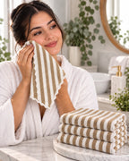 Toalla de Rostro Microfibra Hipoalergénica 30x30 cm – Líneas Soft