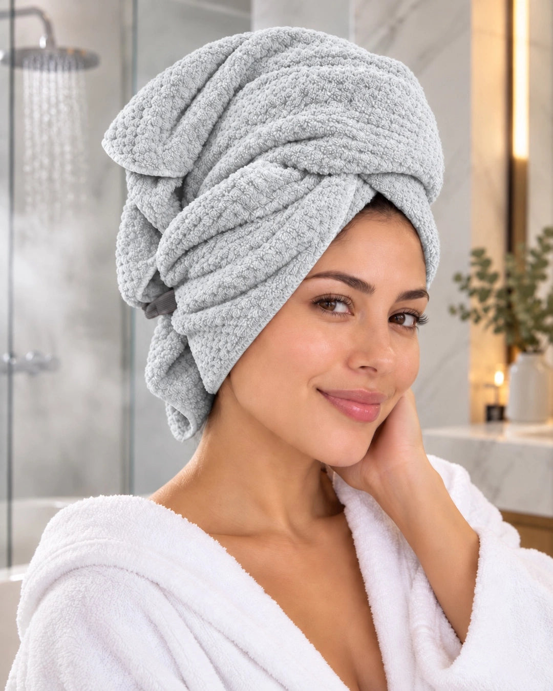 Turbante de Microfibra Premium Aura Long – Cabello Largo y Extra Largo