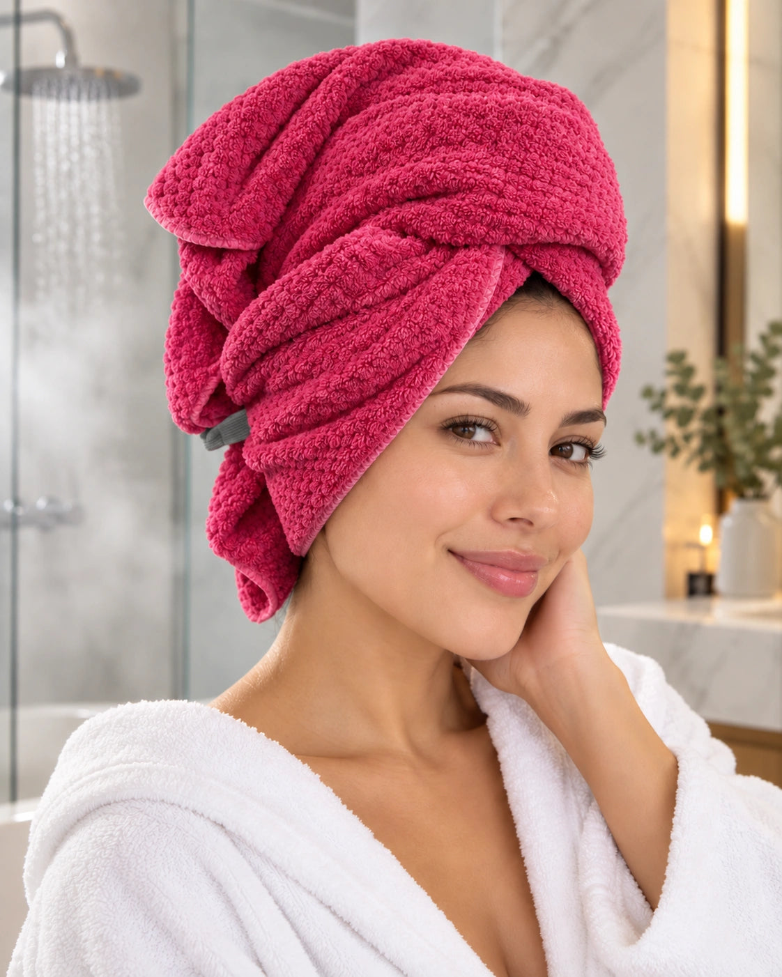 Turbante de Microfibra Premium Aura Long – Cabello Largo y Extra Largo