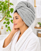 Turbante de Microfibra Premium Trenzado – Secado Rápido