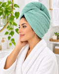 Turbante de Microfibra Premium Trenzado – Secado Rápido