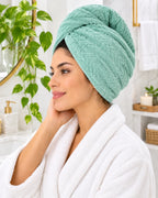 Turbante de Microfibra Premium Trenzado – Secado Rápido