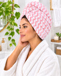 Turbante de Microfibra Premium Zigzag – Secado Rápido